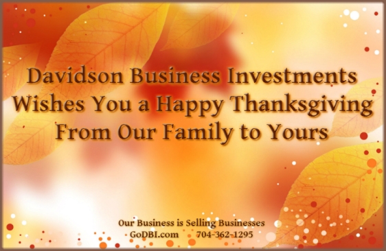Thanksgiving Wishes DBI Frank Davidson Business Broker